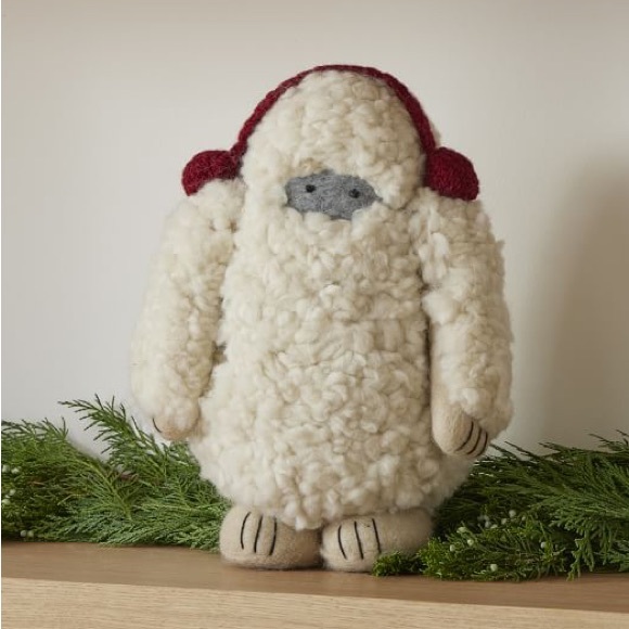 West Elm Other - NWT West Elm Yeti Figurine, Felt